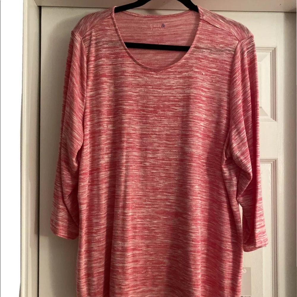Croft and Barrow woman’s size XXL pink sweater NWT